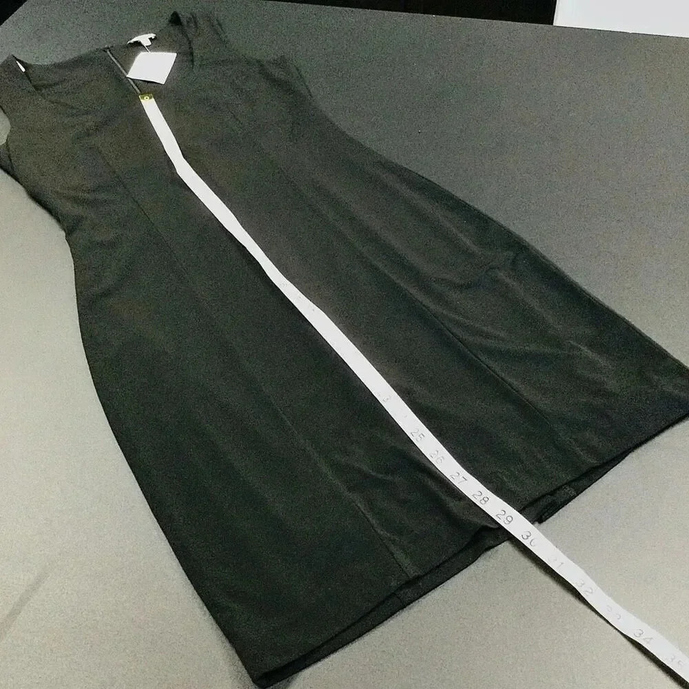 NWT Boston Proper Womens‎ Black Square Neck Sleeveless Mini Sheath Dress Size 4 - Picture 7 of 11